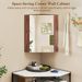 Corner Medicine Cabinet With Mirror With Open Mirror Door And Adjustable Shelf_maomaolike.com