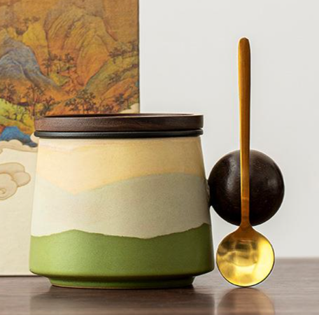 Coffee Ceramic High Aesthetic Exquisite Box Set Mug Water Cup Business Gift Niche LOGO_maomaolike.com