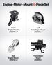 Engine Motor Mount And Transmission Mount Kit Replacement, Set Of 4, Compatible With 2009–2012 Ford Escape 2.5L L4, Replace OE# A5446, A5481, A5412, A5441, Secure Support_maomaolike.com