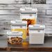 Stackable Transparent Vacuum Sealed Container, Extra Airtight Plastic Dry Food Storage Box For Kitchen Pantry_maomaolike.com