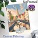 Bruges Belgium Canal Cityscape Painting Poster, Vibrant Retro-style Scenic Poster With Historic Buildings & Canal Reflections, Delicate Travel-themed_maomaolike.com