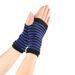 Unisex Striped open-finger wrist cuff for men and women thin knitted children's writing short solid color DIY gloves_maomaolike.com