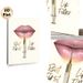 Lip Filler Themed Painting Poster, Glamorous Glossy Pink Lips & Gold Syringe Poster, Stylish Makeup-inspired Decor Suitable For Beauty Salon, Bedroom_maomaolike.com