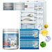 Jakehoe Refrigerator Cleaning Tablets, Refrigerator Freezer Deep Cleaning Descaling Go Dirt Odor Effervescent Tablets_maomaolike.com