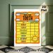 Teeth Brushing Chart Painting Poster, Vibrant Cartoon-style Poster, Weekly Oral Care Tracker To Develop Consistent Brushing Habits, Ideal For Bathroom_maomaolike.com