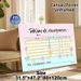 French Reward Chart Painting Poster, Pastel-toned Cute Cartoon Animal & Floral Decorated Poster, Practical Tool To Track Daily Tasks And Rewards For_maomaolike.com