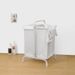 2-Tier Laundry Hamper 110L Large Oxford Clothes Basket Sorter With, Lid And Sorting Cards For Clothes & Toys Storage,White_maomaolike.com