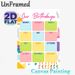 Birthday Tracker Painting Poster, Cheerful Colorful Monthly Birthday Chart Poster, Practical Design To Record And Organize Birthdays, Ideal For_maomaolike.com