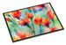 Wyoming Indian Paintbrush In Watercolor Doormat Front Door Mat Indoor Outdoor Rugs For Entryway, Non Slip Washable Low Pile, 24H X 36W_maomaolike.com