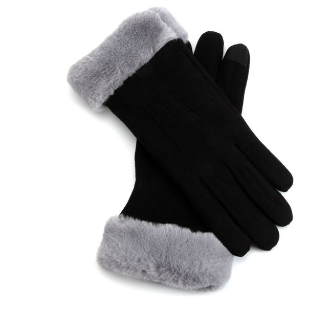 SJ01 direct sale winter ladies warm gloves plus velvet thickened outdoor cold and windproof cycling touch screen gloves_maomaolike.com