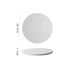 Solid Color Rock Pattern Ceramic Western Flat Round Cake Steak Japanese Restaurant Plate_maomaolike.com