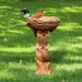 Tree Stump Resin Garden Bird Feeder Design Decoration Dog Pet Ornament_maomaolike.com