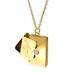 Stainless Steel Envelope Pendant Necklace Metal Waterproof Jewelry For Women_maomaolike.com