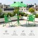 Kids Table And Chair Set, Outdoor Folding Garden Furniture, Picnic Table For Patio Backyard_maomaolike.com