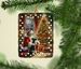 Schnauzer And Santa Claus Porcelain Ornament Christmas Tree Hanging Decorations For Home Christmas Holiday, Rectangle, Gift, Multicolor_maomaolike.com