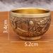 Brass Home Living Room Desktop Decoration Vintage Antique Dragon And Phoenix Auspicious Tea Cup Metal Ornament Craft_maomaolike.com