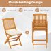 2 Pcs/set Solid Acacia Wood Frame Outdoor Quick-Folding Chairs With Seat Cushions_maomaolike.com