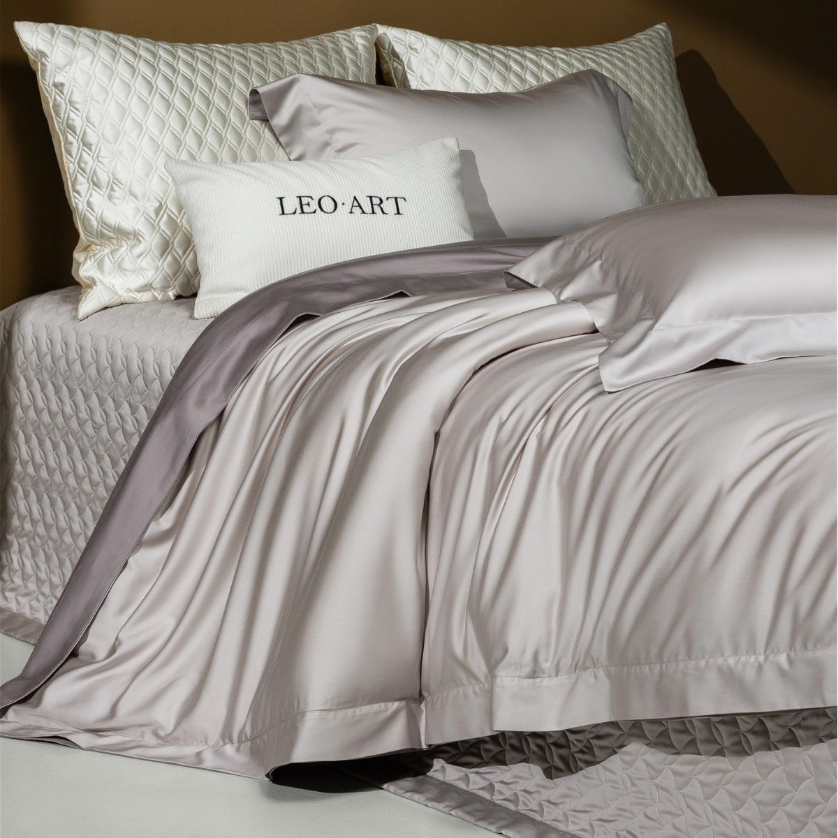 Minimalist Light Luxury Style Tencel Cotton Brushed Four-Piece Set Quilted Bed Cover Bedding Home Textile Dream Of The Galaxy_maomaolike.com