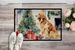 Golden Retriever Cozy Christmas Doormat Front Door Mat Indoor Outdoor Rugs For Entryway, Non Slip Washable Low Pile, 24H X 36W_maomaolike.com