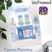 Book Shop Themed Painting Poster, Pastel Watercolor Charming Street-side Book Shop With Cherry Blossoms Poster, Warm Cozy Ambiance Perfect For Living_maomaolike.com