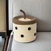 Milk Tea Cup Cute Cosmetics Living Room Miscellaneous Basket DIY Handmade Woven Storage Box_maomaolike.com
