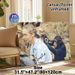 Chimpanzee & Human Interaction Painting Poster, Vintage Warm Wildlife Scene Poster, Heartwarming Animal-human Bond Decor For Living Room, Study And_maomaolike.com