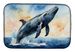 Humpback Whale Breaching Dish Drying Mat Absorbent Dish Drying Mat Pad For Kitchen Counter Dish Drainer Mat For Countertop, 14 X 21", Multicolor_maomaolike.com