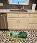 Massachusetts Mayflowers In Watercolor Memory Foam Kitchen Mat Machine Washable Anti-Fatigue Mat Cushion Comfort Bath Mat Or Kitchen Rug_maomaolike.com