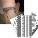 Cross-Border European And American Party Black Hollow Lace Stickers Waterproof Henna Tattoo Top-sale_maomaolike.com