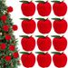 12Pcs Mini Christmas Ornament 2.1in Foam Red Ball Ornament Pendants Xmas Tree Hanging Decorations For Holiday Party Supplies_maomaolike.com