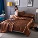 Spring Ice Cooling Air Conditioner Four-Piece Washable Cool Silk Thin Summer Quilt Sheet Bed Cover Set_maomaolike.com