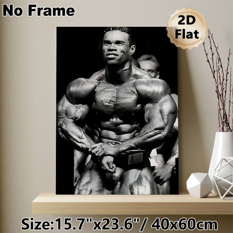 Bodybuilding Themed Painting Poster, Vintage Monochrome Professional Bodybuilder Poster, Motivational Fitness Artwork Ideal For Gym, Home Wall Decor_maomaolike.com