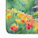 Massachusetts Mayflowers In Watercolor Memory Foam Kitchen Mat Machine Washable Anti-Fatigue Mat Cushion Comfort Bath Mat Or Kitchen Rug_maomaolike.com