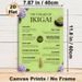 Ikigai Themed Painting Poster, Soft Green-toned Illustrative Poster, Presents 10 Inspiring Life Principles, Ideal For Home Office, Living Room And_maomaolike.com