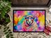 Hippie Animal Sheep Doormat Front Door Mat Indoor Outdoor Rugs For Entryway, Non Slip Washable Low Pile, 24H X 36W_maomaolike.com