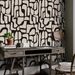 Statement Black & White Wallpaper – Modern Peel & Stick, Removable & Waterproof_maomaolike.com