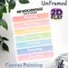 German Days Of The Week Painting Poster, Soft Gradient Color Block Poster, Clear Bilingual Layout To Learn German Weekdays, Suitable For Study Rooms_maomaolike.com