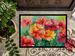 Ohio Scarlet Carnations In Watercolor Doormat Front Door Mat Indoor Outdoor Rugs For Entryway, Non Slip Washable Low Pile, 24H X 36W_maomaolike.com