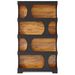 Bookshelf, 4-Tier S-Shaped Bookcase Freestanding Display Shelves_maomaolike.com
