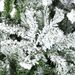 9' Tall Unlit Snow Flocked Pine Artificial Christmas Tree With Realistic Branches, Green_maomaolike.com