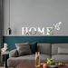 HOME Acrylic Mirror Wall Sticker – Modern 3D Letter & Butterfly Reflective Decal For Living Room, Hallway & Entryway Decor, Peel And Stick Wall Art_maomaolike.com
