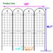 4 Pack Metal Garden Trellis For Climbing Plants Outdoor 86.7'' X 19.7'' Rustproof Plant Support Rose Trellis Netting Trellis Black_maomaolike.com