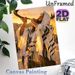 Shofar Ritual Themed Painting Poster, Warm Golden-hued Realistic Oil-style Poster, Evokes Solemn Spiritual Ambiance, Suitable For Home And Prayer_maomaolike.com