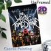 The Living Tombstone Band Painting Poster, Dark Rock Style Lightning & Flame Accented Poster, Captivating Band-themed Art, Ideal For Music Studio Or_maomaolike.com
