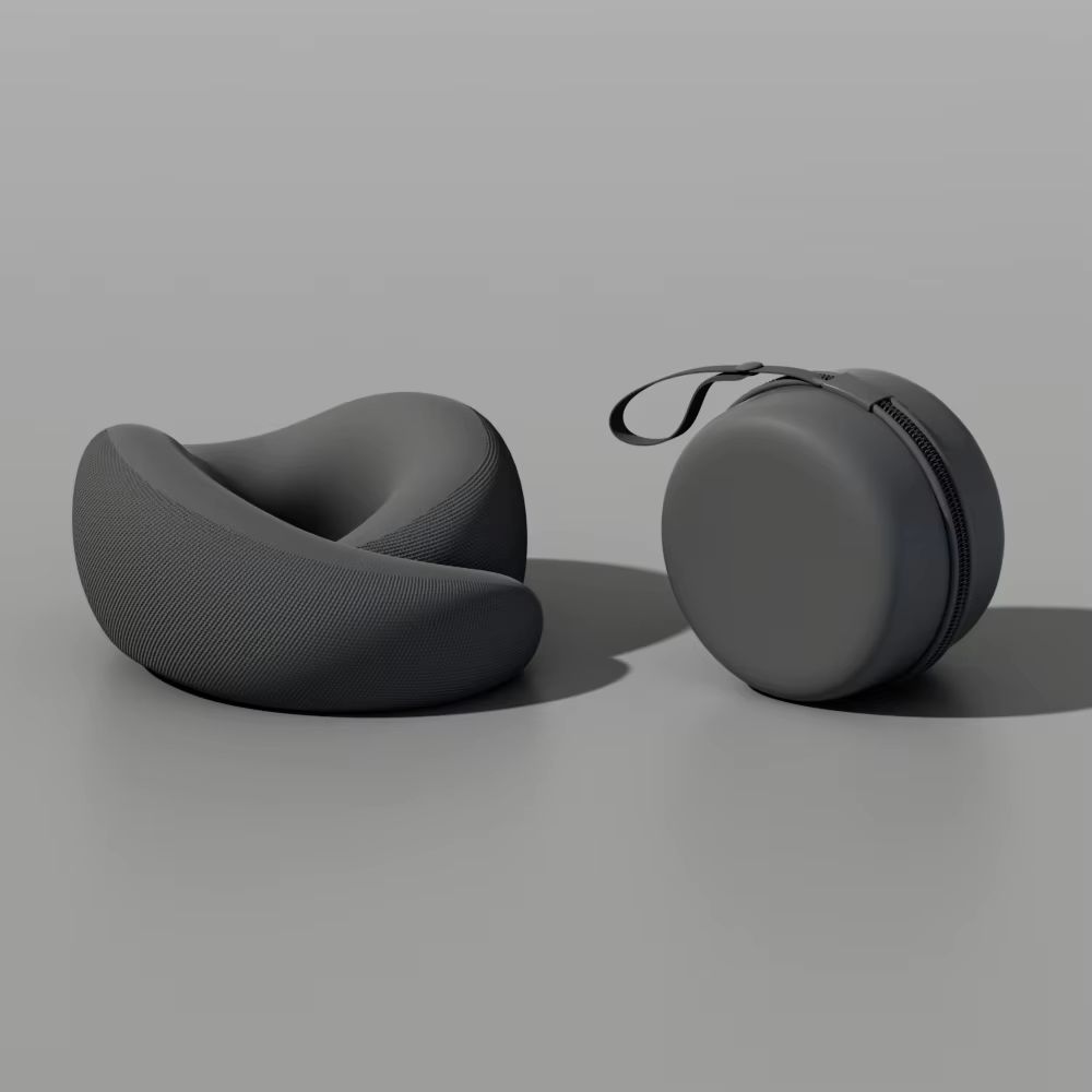 U-Shaped Support Slow Rebound Adjustable Neck Pillow Washable Memory Foam Sleep Nap Pillows Travel Use_maomaolike.com