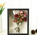 Qixi Valentine's Day Hollow Three-Dimensional Dried Flower Solid Wood Texture Empty Frame High-End Specimen Display_maomaolike.com