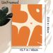 Abstract Geometric Heart Painting Poster, Warm-toned Minimalist Abstract Poster, Soft Color Palette Creates Gentle Ambiance, Ideal For Bedroom And_maomaolike.com