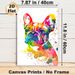 French Bulldog Painting Poster, Vibrant Watercolor Splatter-style Dog Portrait Poster, Eye-catching Artistic Decor Ideal For Living Room, Bedroom And_maomaolike.com
