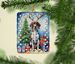 Pointer Christmas Reindeer Porcelain Ornament Christmas Tree Hanging Decorations For Home Christmas Holiday, Rectangle, Gift, Multicolor_maomaolike.com