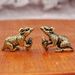 Brass Zodiac Corn Mouse Keychain Pendant Old Bronze Creative Street Vendor Decoration Wholesale_maomaolike.com